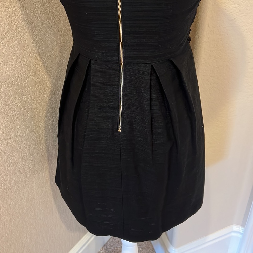 LOFT Black Woven Lace sleeveless Dress 0 Petite - Picture 10 of 16